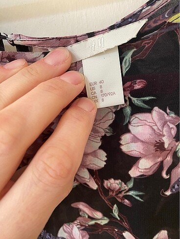 38 Beden H&M midi boy şifon elbise