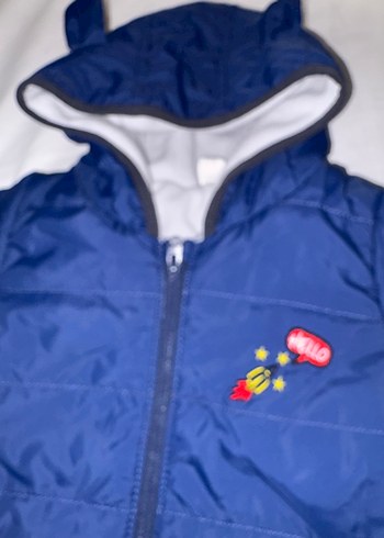 Koyu Mavi Fermuarlı Bebek Tulumu - Görsel 2