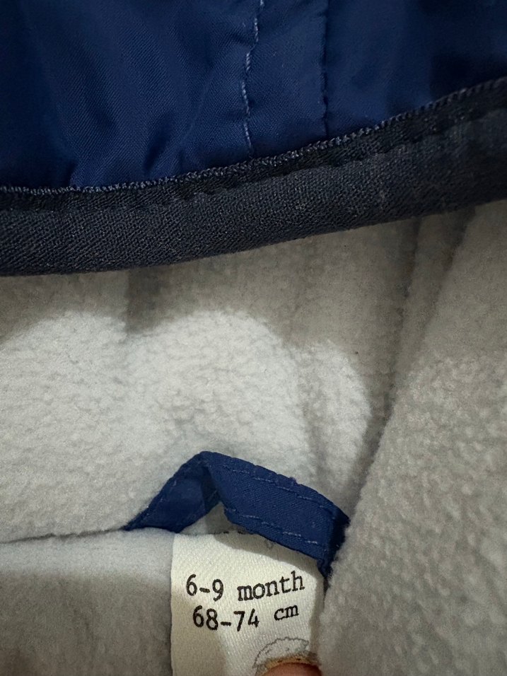 Koyu Mavi Fermuarlı Bebek Tulumu - Görsel 4