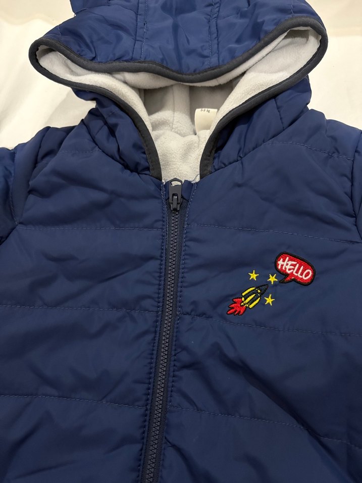 Koyu Mavi Fermuarlı Bebek Tulumu - Görsel 5