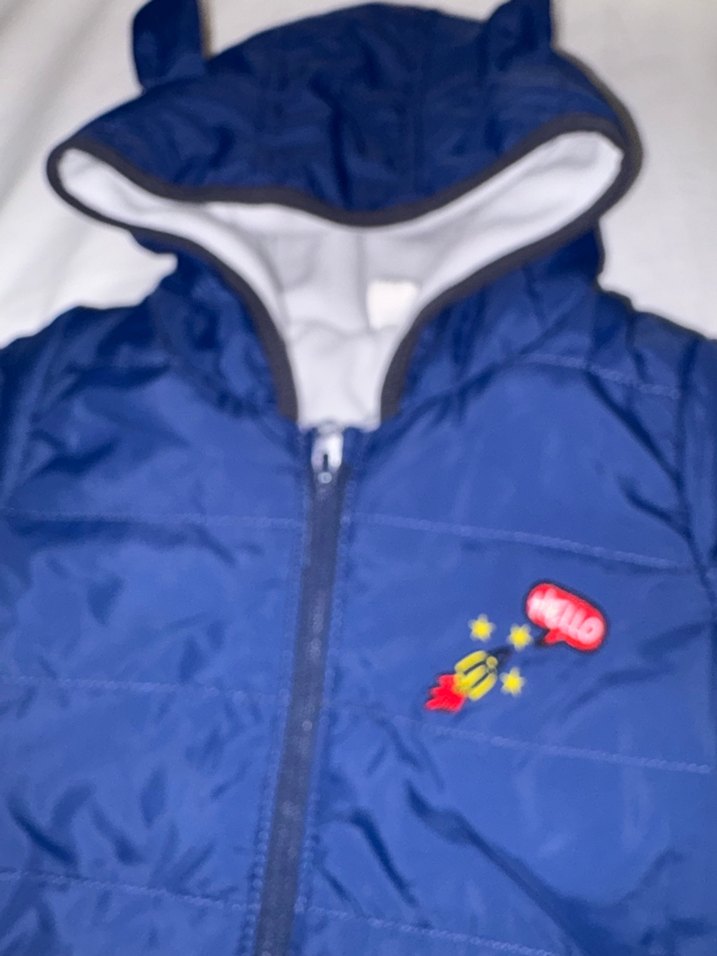 Koyu Mavi Fermuarlı Bebek Tulumu - Görsel 2