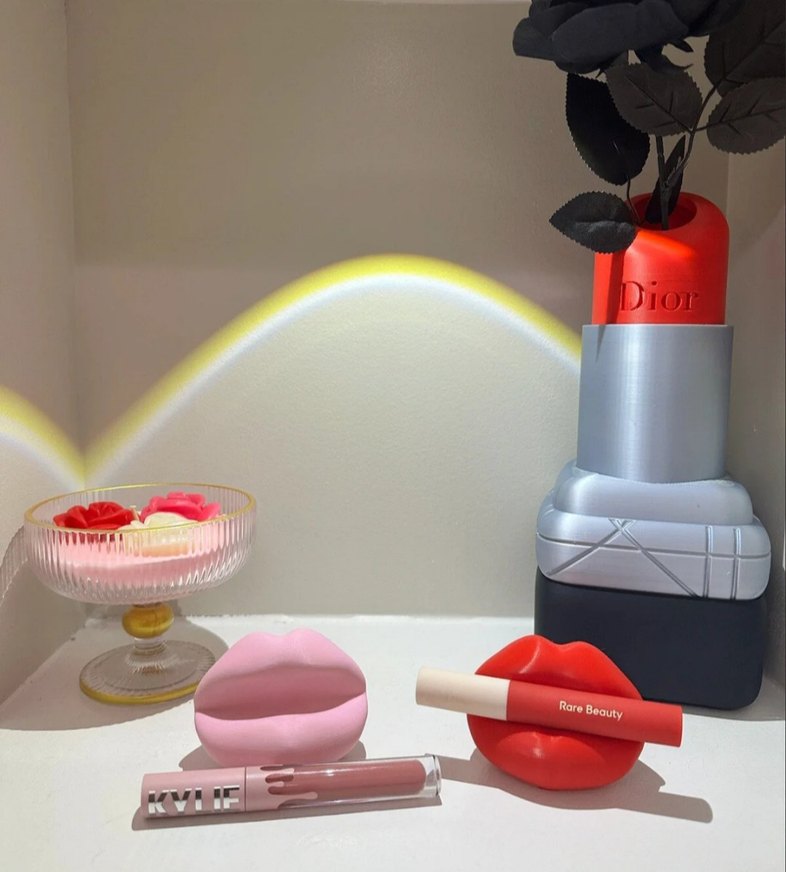 dudak dekor ruj tutucu - Görsel 2