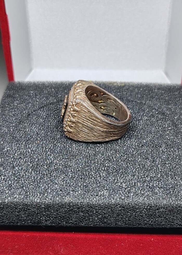 Ya Gani Ya Muğni Esması Yazılı Gümüş Yüzük  - Görsel 3