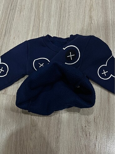 9-12 Ay Beden lacivert Renk Erkek bebek sweat