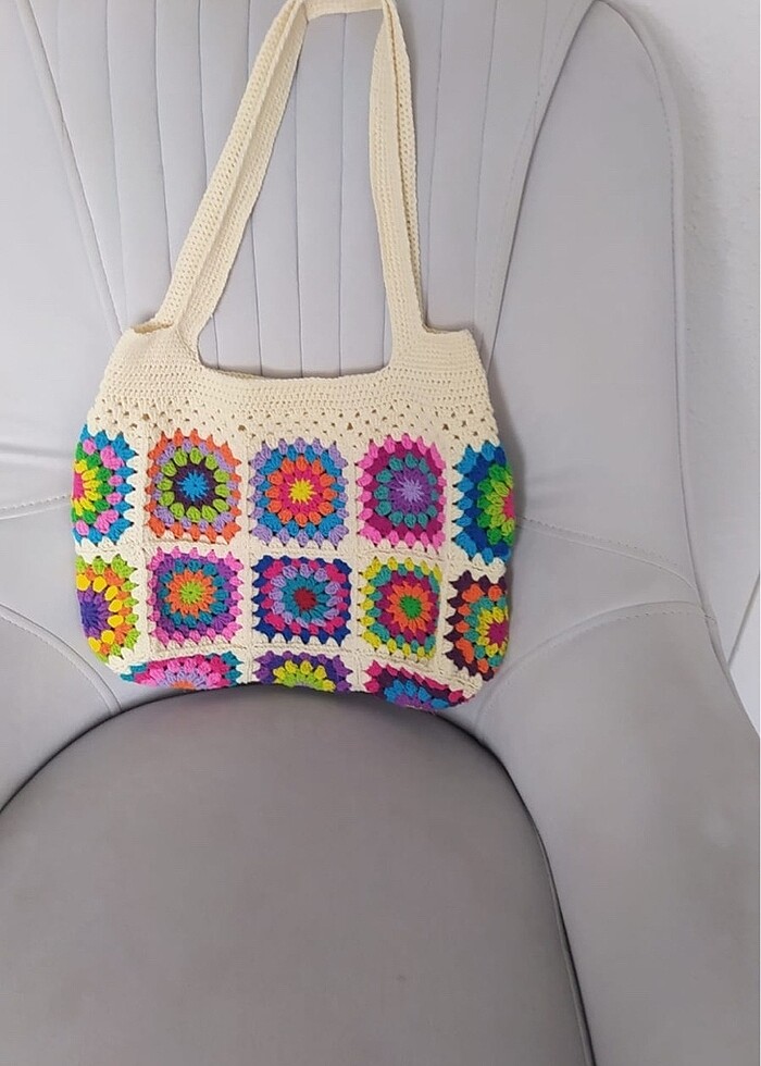 Örgü motifli çanta - Görsel 2