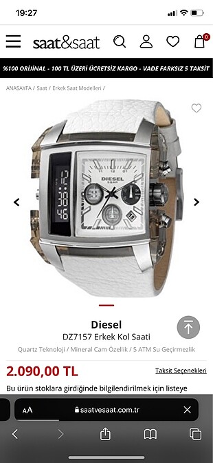 diesel dz7157 erkek saati