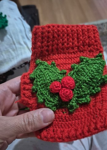 Renkli Bohem Örgü Kadın Eldivenleri - Görsel 2