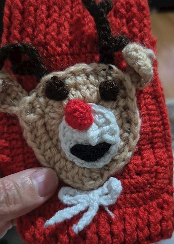 Renkli Bohem Örgü Kadın Eldivenleri - Görsel 3