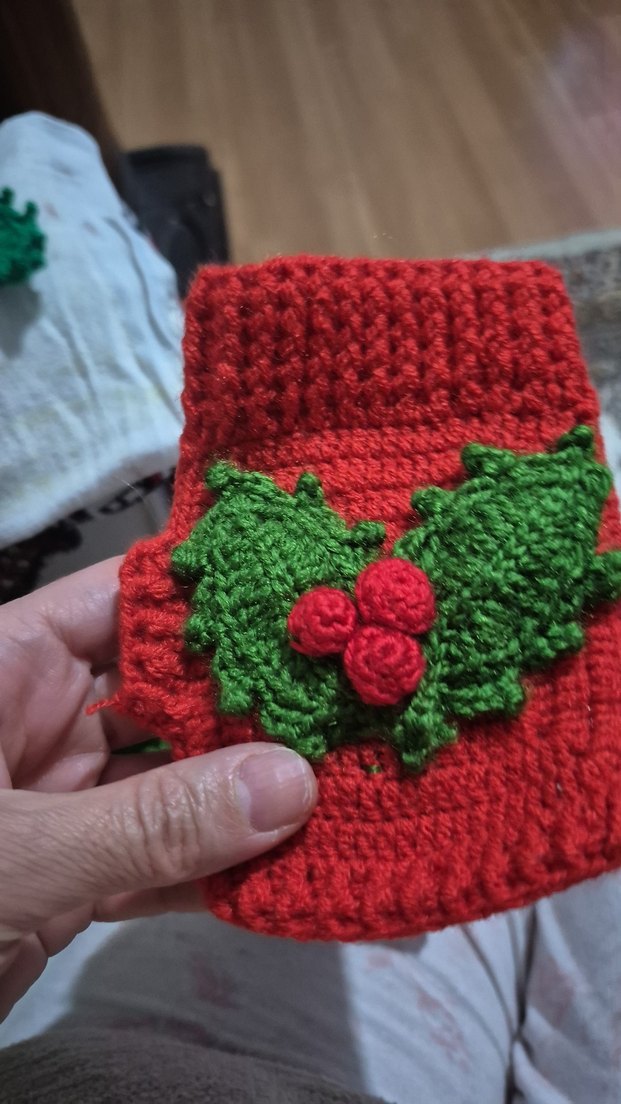 Renkli Bohem Örgü Kadın Eldivenleri - Görsel 2