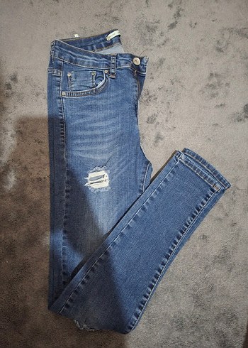 Addax Addax Kadın Düğmeli Skinny Jean