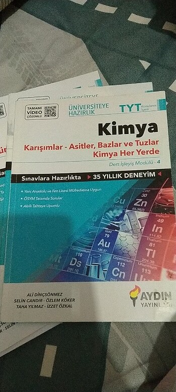  tyt ayt 11. sinif kimya föyleri aydın yayınları 