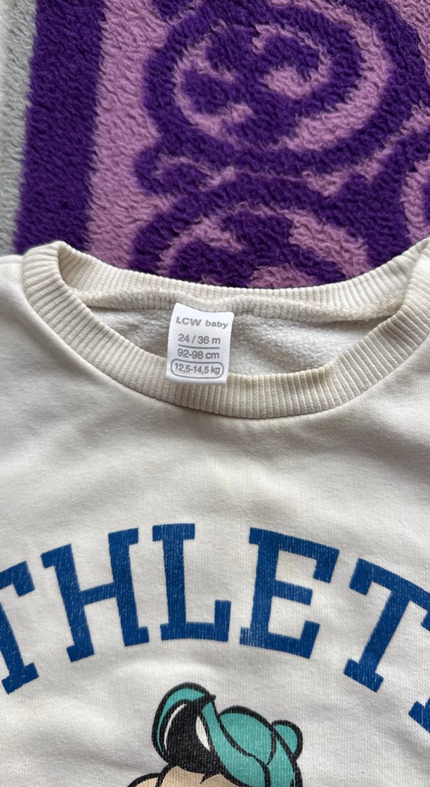 Beyaz Uzun Kollu Erkek Sweatshirt - Görsel 2