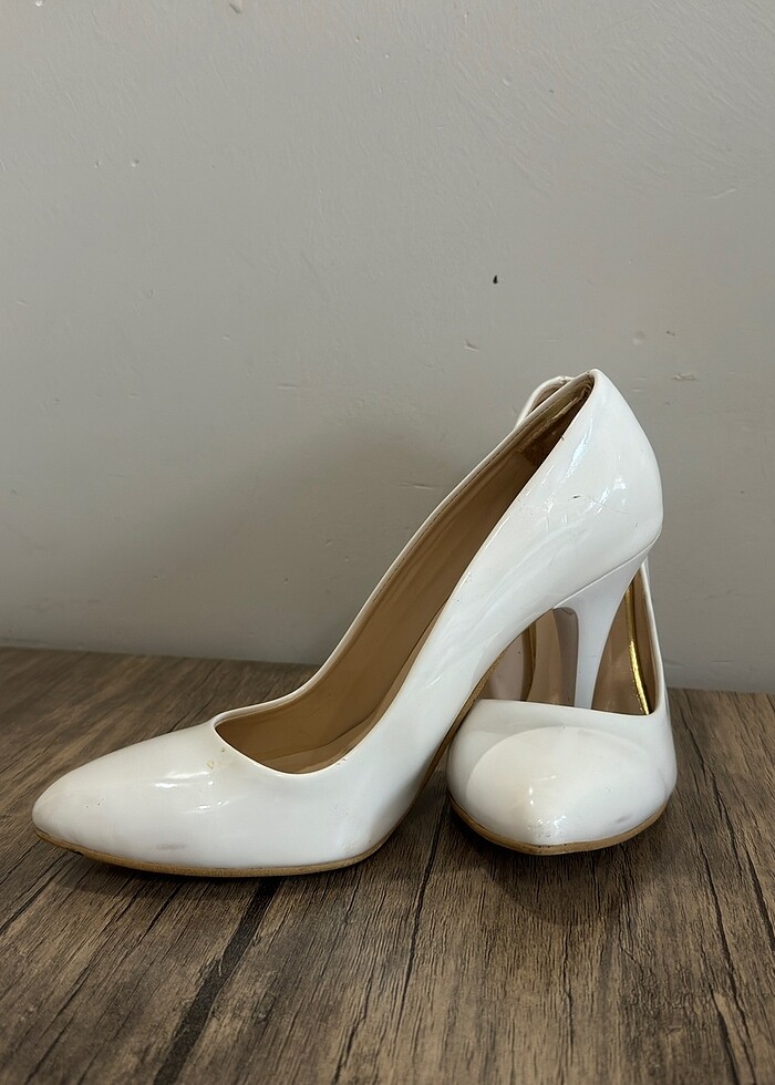 Beyaz stiletto - Görsel 3