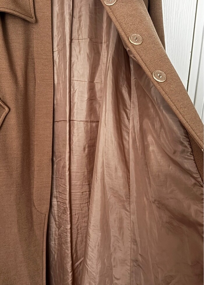 Astarlı kışlık trenç kaban - Görsel 4