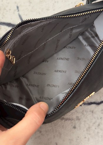 Siyah Yılan Derisi Deri Kadın Çanta - Görsel 2