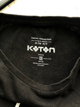 Koton koton az giyildi siyah tshirt