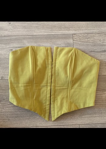 Birbirine geçmeli yeşil Kadın Bustiyer