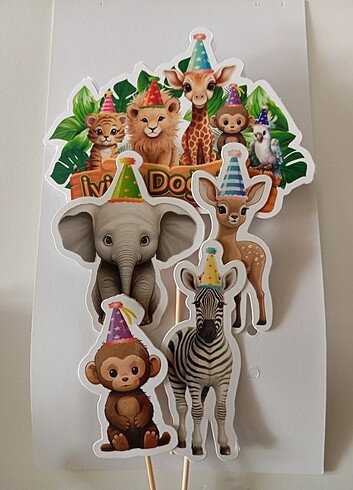 Beden Renk Pasta cupcake süsü 5li set