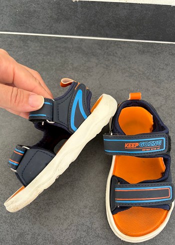 LC Waikiki Mavi Renkli Erkek Çocuk Cırt Cırtlı Sandalet