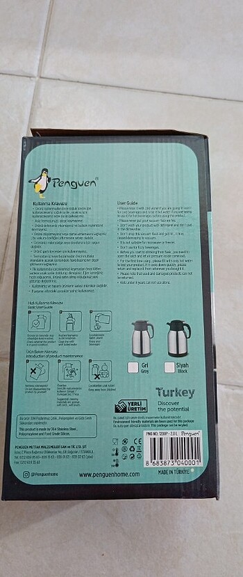 Beden Penguen marka 2 litre çelik termos
