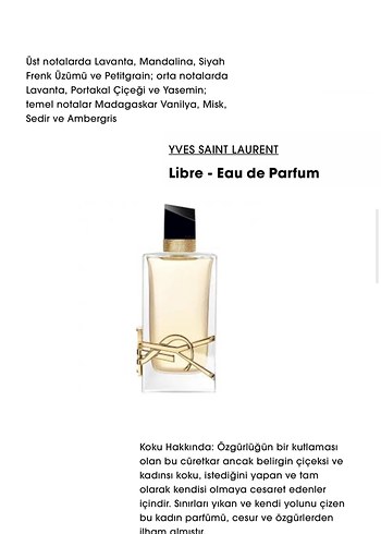 Yves Saint Laurent Yves Saınt Laurent-Libre Eau De Parfüm 90 ml