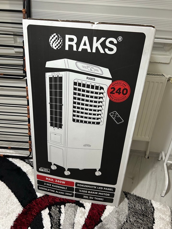 RAKS Gri Beyaz Mobil Vantilatör - Görsel 4