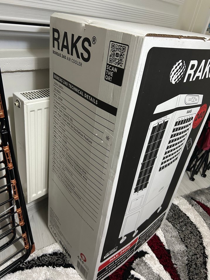 RAKS Gri Beyaz Mobil Vantilatör - Görsel 5