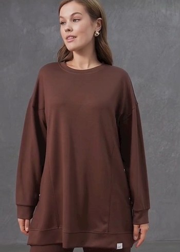 Kahverengi Salaş Kadın Eşofman Takımı - Görsel 2