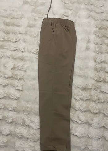 Bej Kadın Kumaş Pantolon Regular Fit - Görsel 2