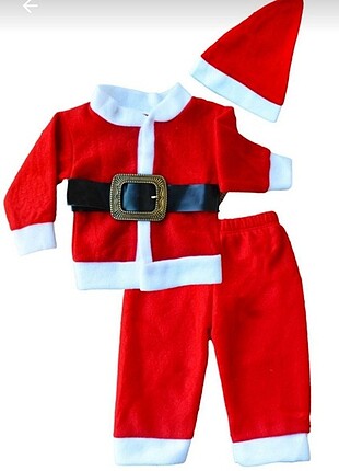 Bebek Noel baba kostümü