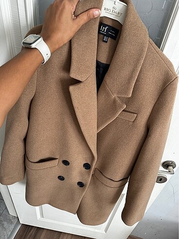 xs Beden camel Renk Zara kaşe kaban