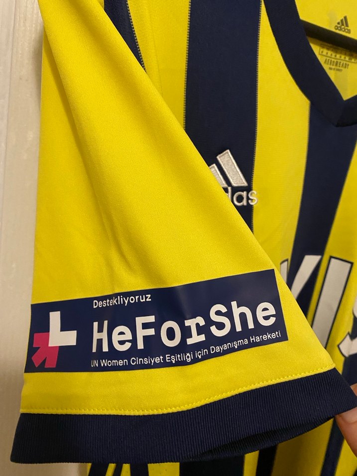 Sarı-lacivert Adidas Fenerbahçe V-Yaka Forma - Görsel 2