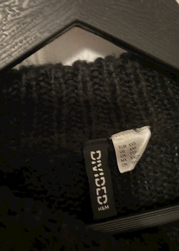 HM Siyah Örgü Triko Kazak - Görsel 3