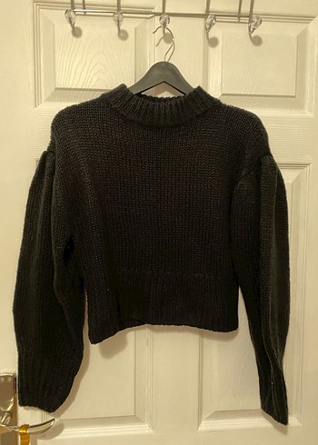 HM Siyah Örgü Triko Kazak - Görsel 2