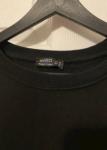 Siyah Kadın Uzun Kollu Sweatshirt - Görsel 2