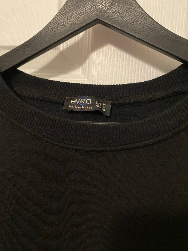 Siyah Kadın Uzun Kollu Sweatshirt - Görsel 2