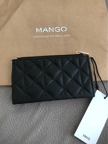 Beden siyah Renk Mango cüzdan