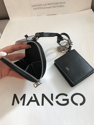 Beden Mango anahtarlıklı aynalı cüzdan