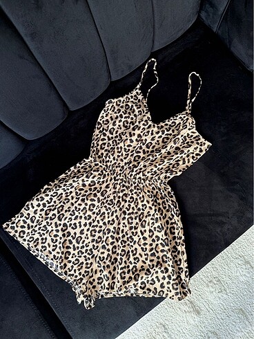 H&m leopar şortlu tulum