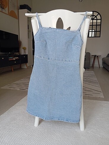 Zara denim mini elbise