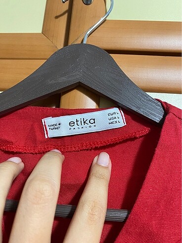 l Beden kırmızı Renk Elbise