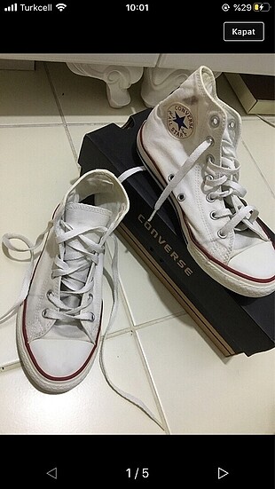 Bilekli Beyaz Converse