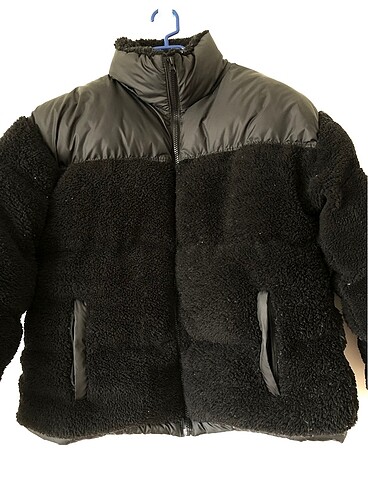 Zara Siyah Peluş Mont