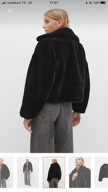xs Beden Stradivarius Siyah Peluş