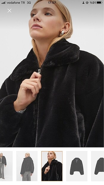 xs Beden siyah Renk Stradivarius Siyah Peluş