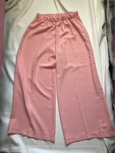 Diğer Toz Pembe Şifon Pantolon