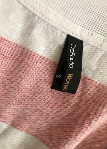 Kırmızı Beyaz Çizgili Hamile Tişört - Görsel 2