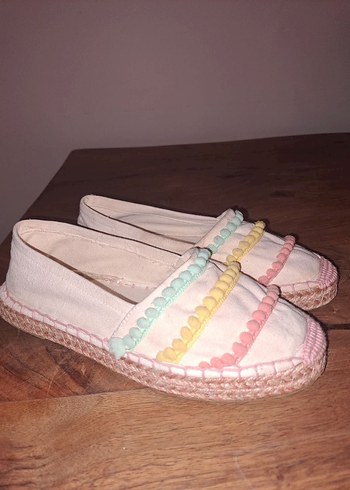 36 Beden Kadın Pastel Renkli Bohem Espadril