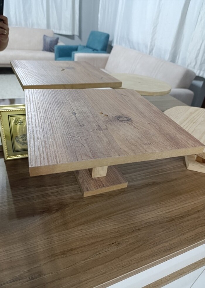 Ahşap pasta standı  - Görsel 2