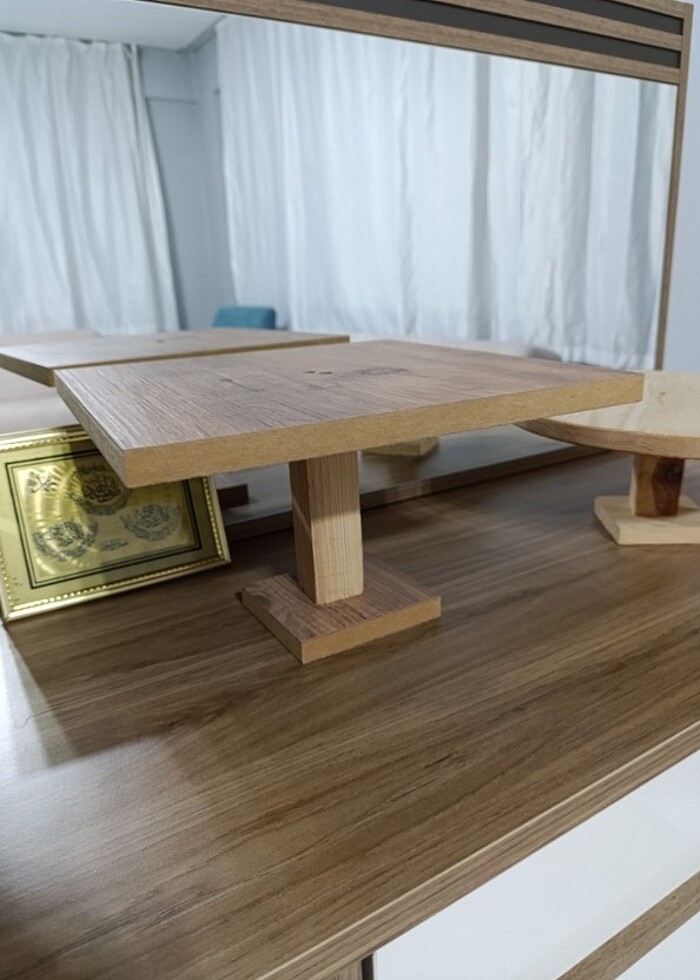 Ahşap pasta standı  - Görsel 4